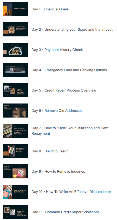 Credit Your Way to Sucess and Financial Literacy Course (DIY)